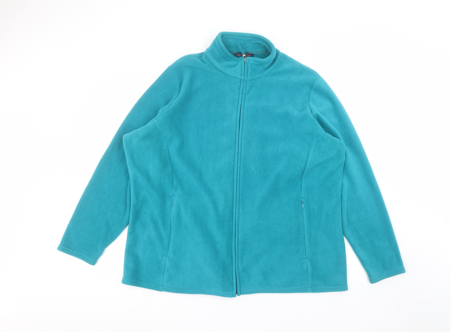 Marks and Spencer Womens Blue   Full Zip Jumper Size 24