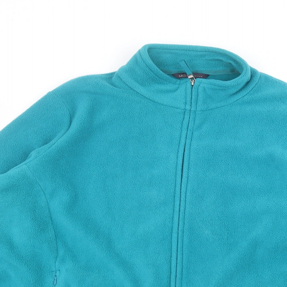 Marks and Spencer Womens Blue   Full Zip Jumper Size 24