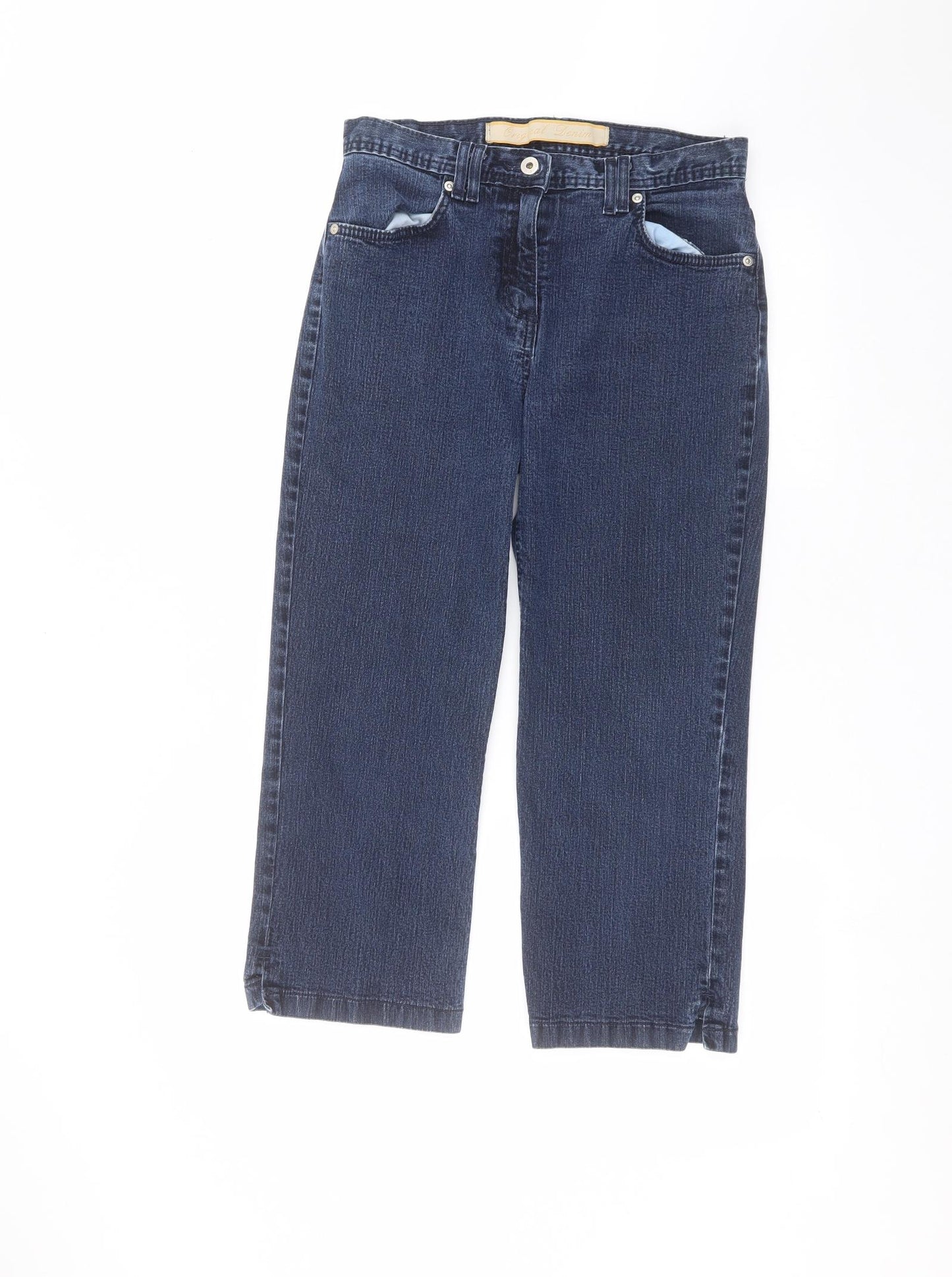 Marks and Spencer Womens Blue   Cropped Jeans Size 10 L22 in