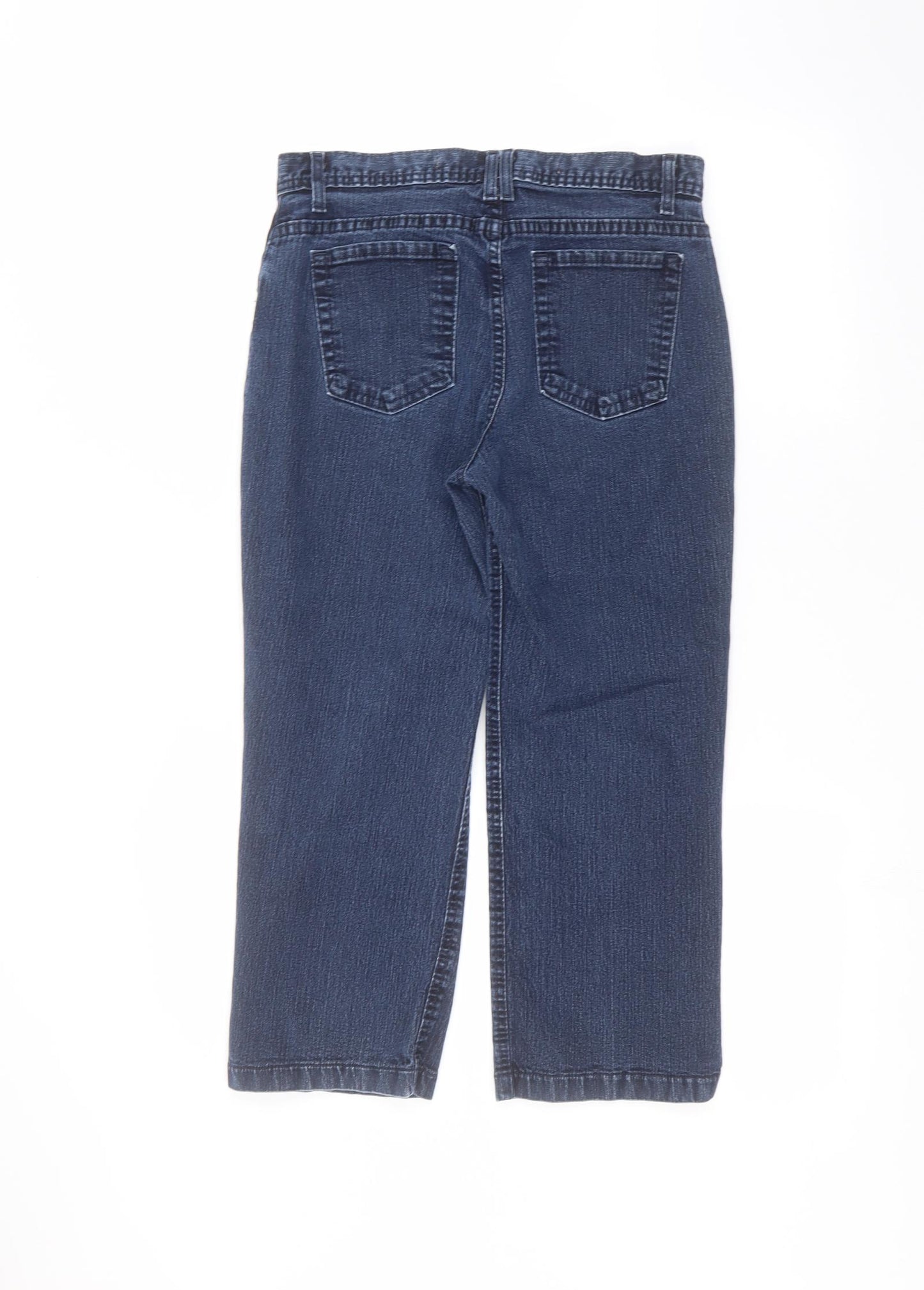 Marks and Spencer Womens Blue   Cropped Jeans Size 10 L22 in