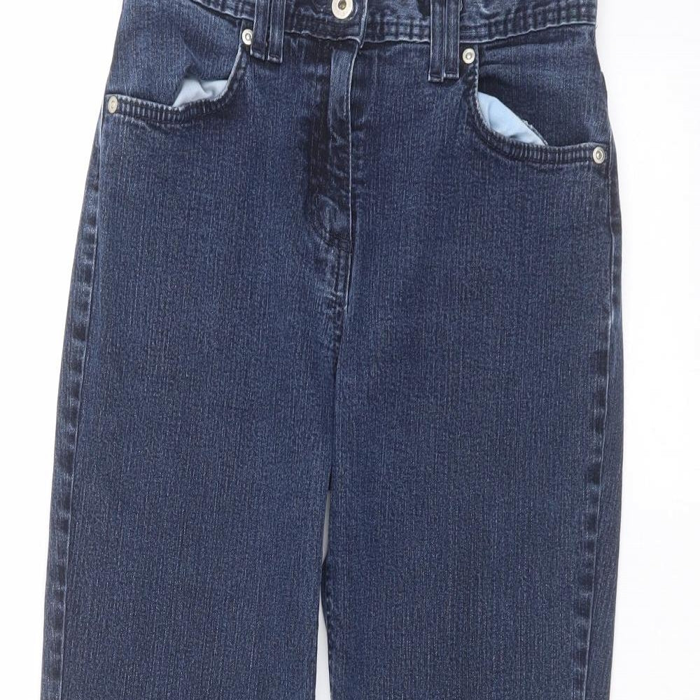 Marks and Spencer Womens Blue   Cropped Jeans Size 10 L22 in