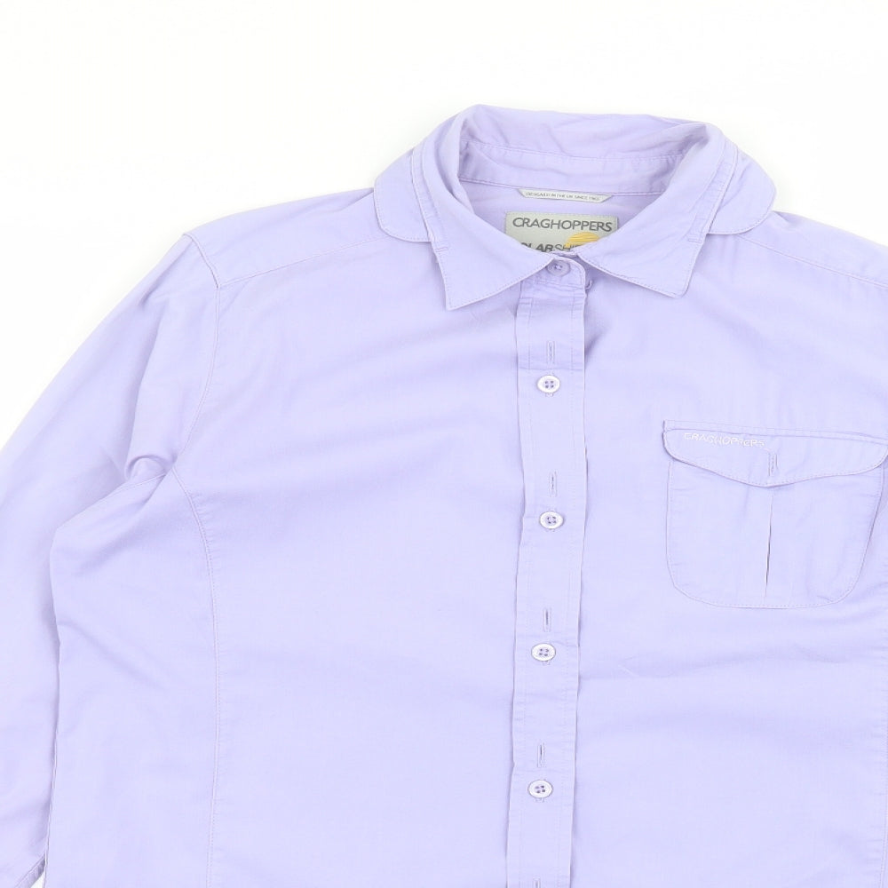 Craghoppers Womens Purple   Basic Button-Up Size 10