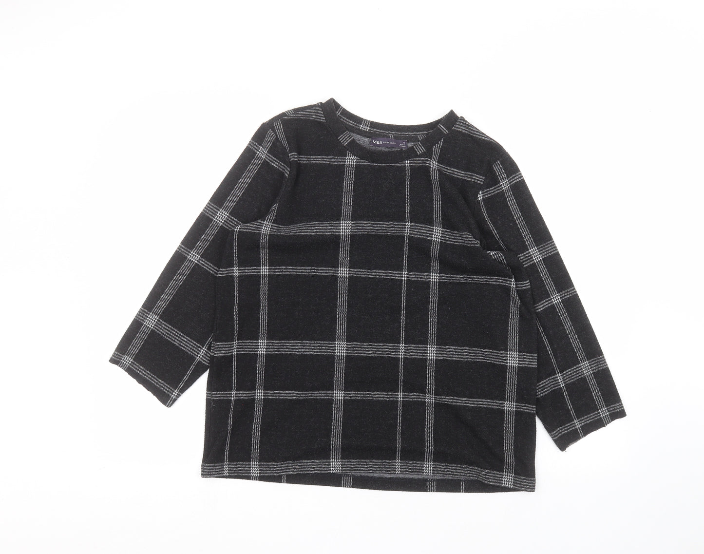 Marks and Spencer Womens Black   Pullover Jumper Size 12