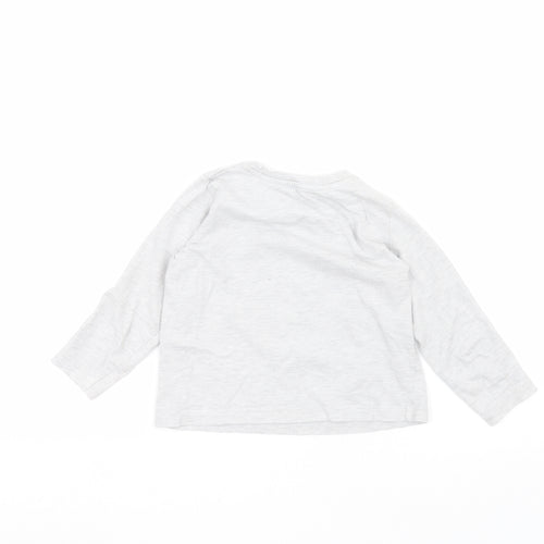 Primark Boys Grey   Basic T-Shirt Size 2-3 Years