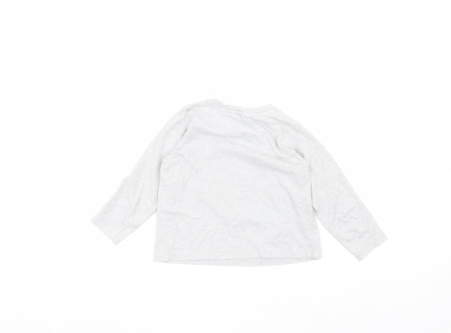 Primark Boys Grey   Basic T-Shirt Size 2-3 Years