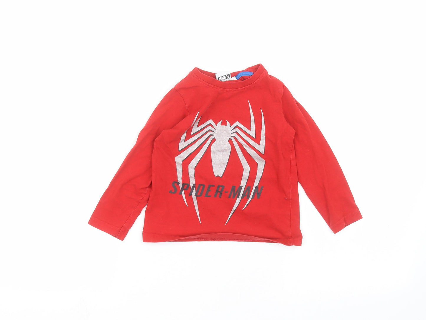 Marvel Girls Red   Basic T-Shirt Size 2-3 Years