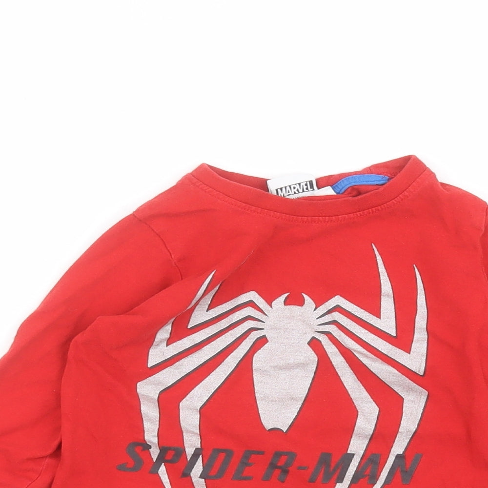 Marvel Girls Red   Basic T-Shirt Size 2-3 Years