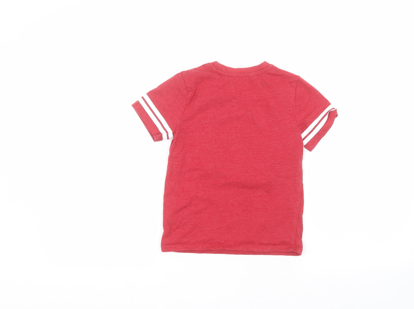 H&M Boys Red   Basic T-Shirt Size 5-6 Years  - Mario