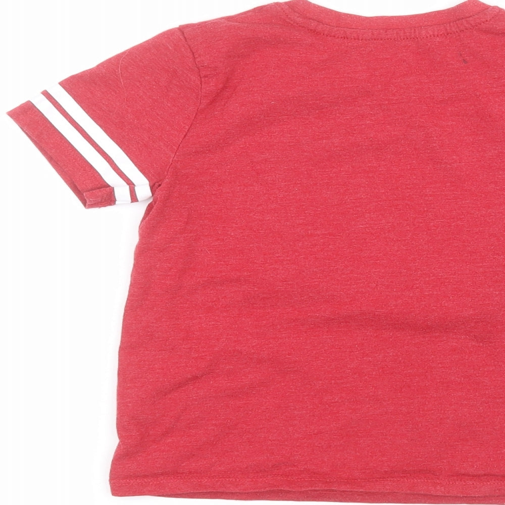 H&M Boys Red   Basic T-Shirt Size 5-6 Years  - Mario