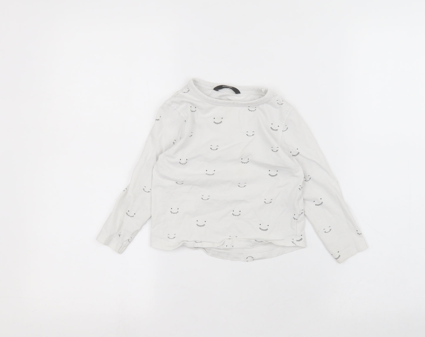 George Boys White   Basic T-Shirt Size 2-3 Years