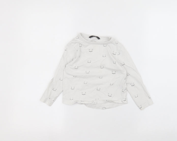 George Boys White   Basic T-Shirt Size 2-3 Years