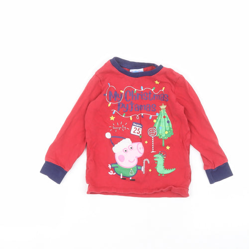 Matalan Boys Red   Basic T-Shirt Size 2-3 Years