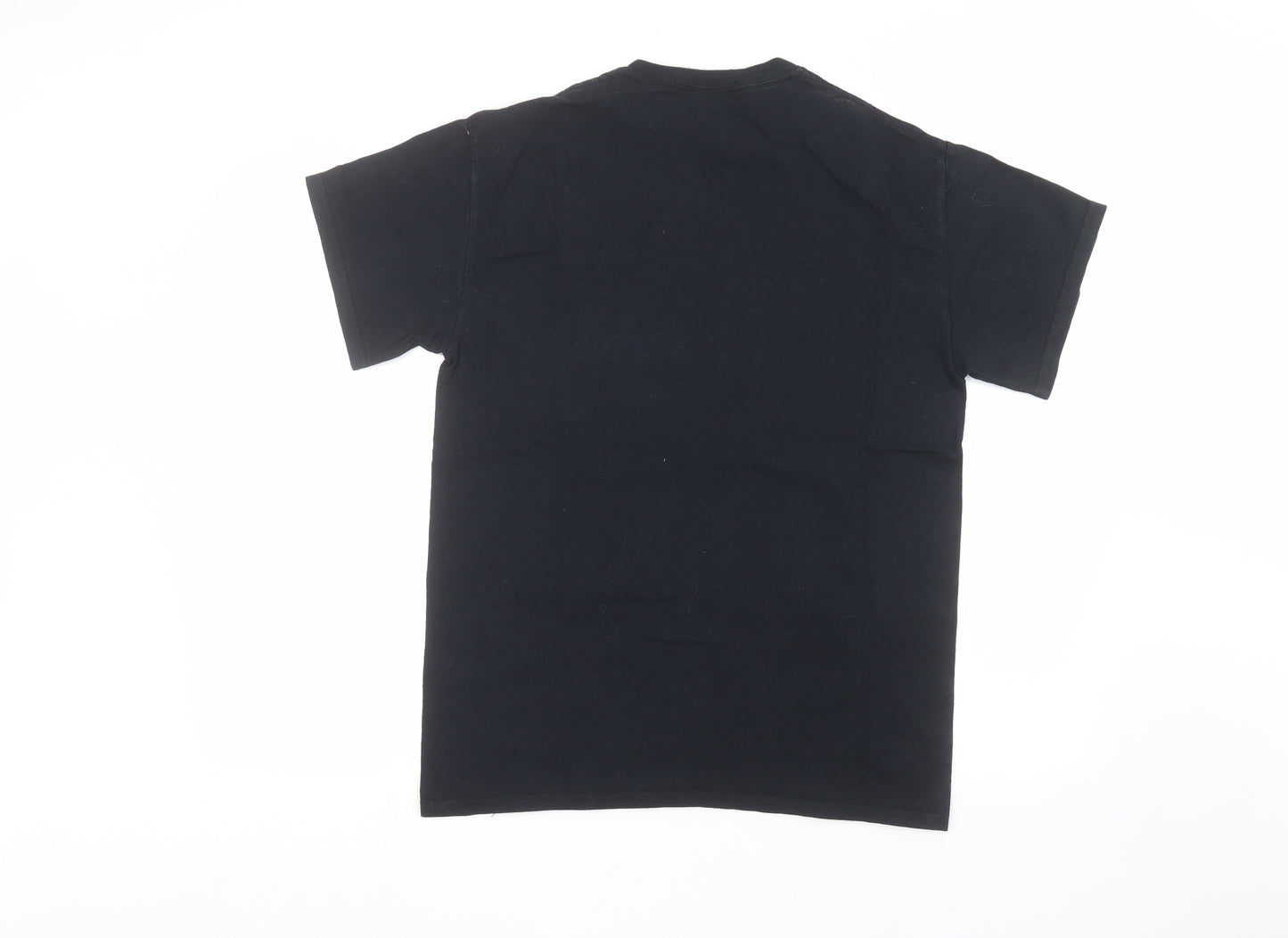 Gilden Mens Black    T-Shirt Size M