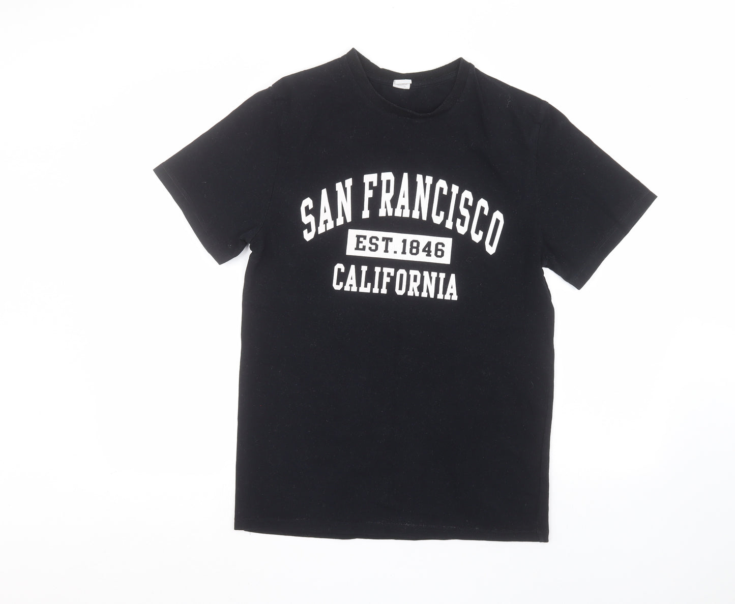 Apparel Mens Black    T-Shirt Size M
