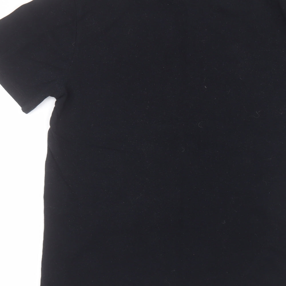 Apparel Mens Black    T-Shirt Size M