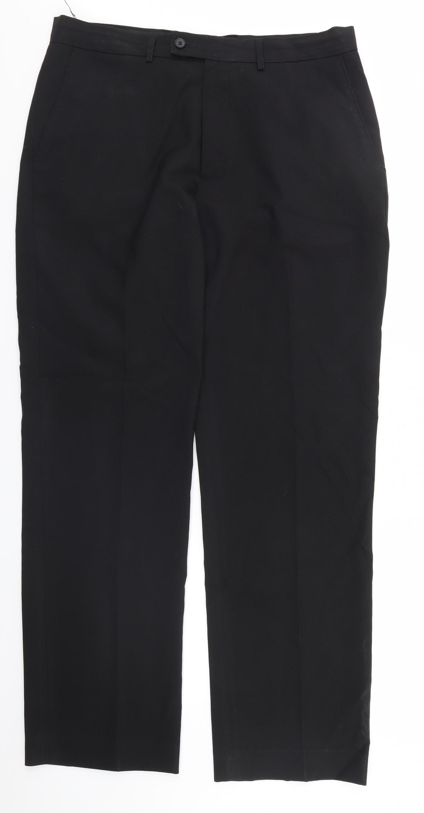 George Mens Black   Trousers  Size 36 in L34 in