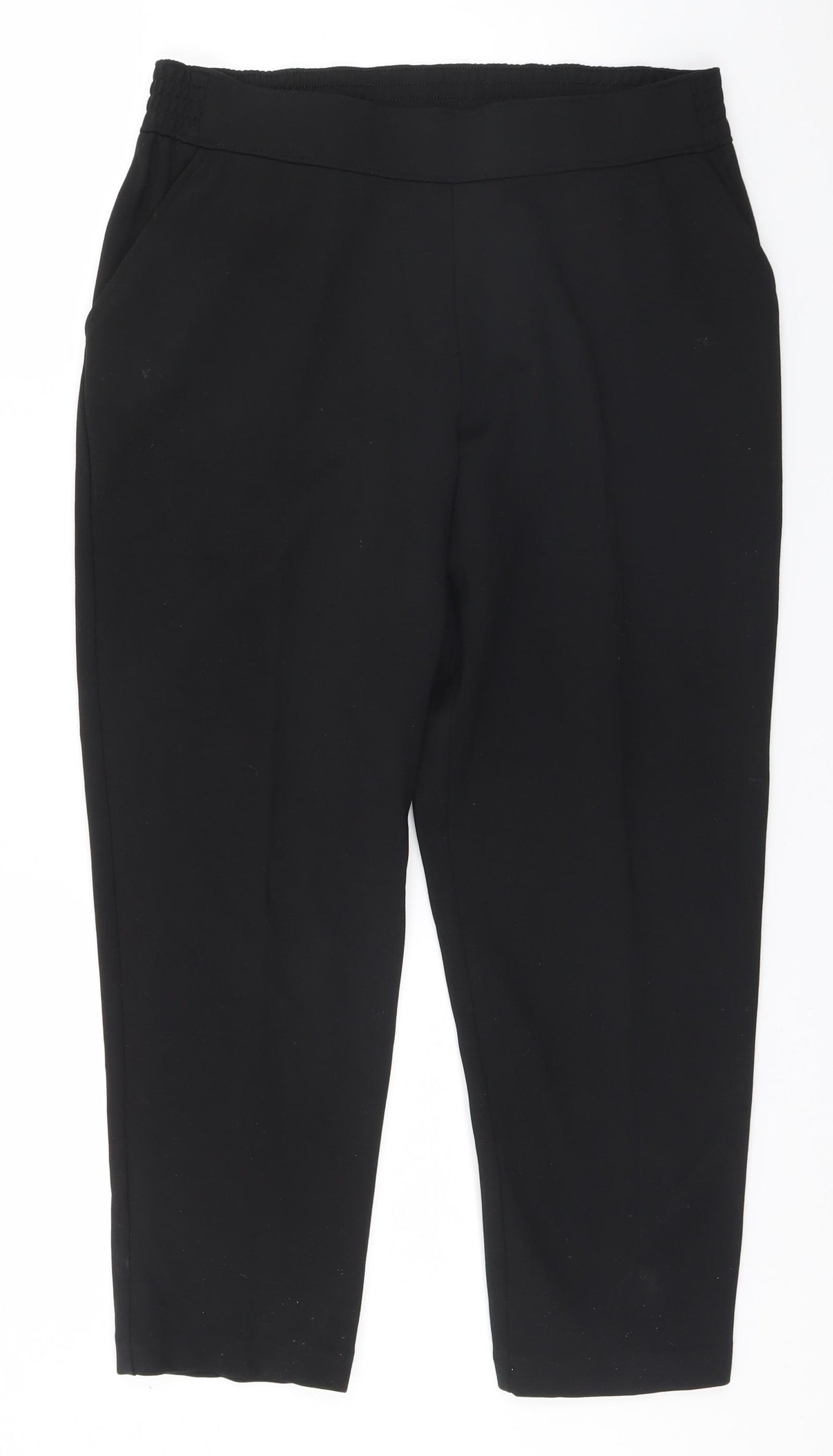 Preworn Womens Black   Trousers  Size 12 L24 in