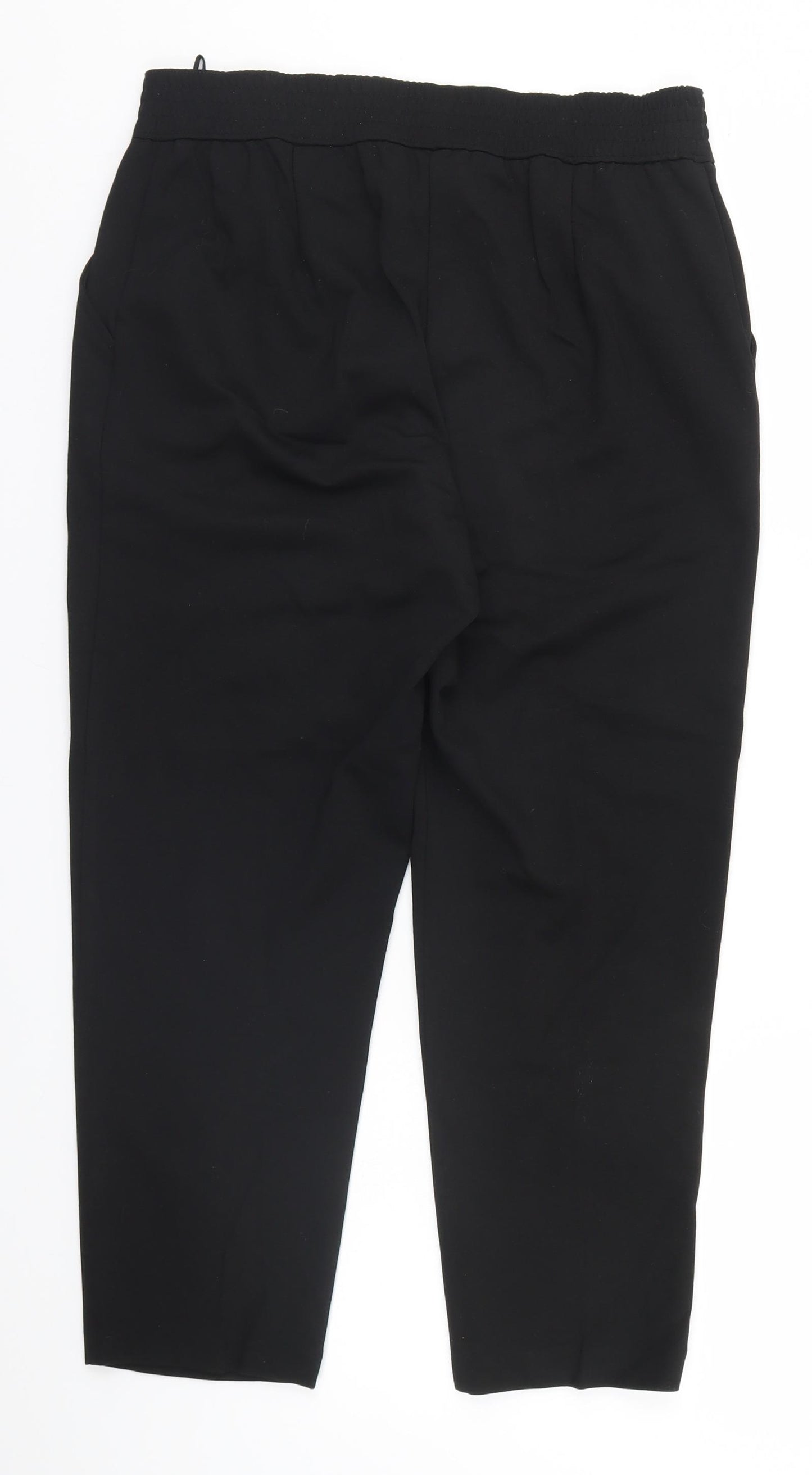 Preworn Womens Black   Trousers  Size 12 L24 in