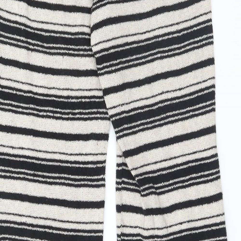 Bershka Womens Black Striped  Trousers  Size S L29 in