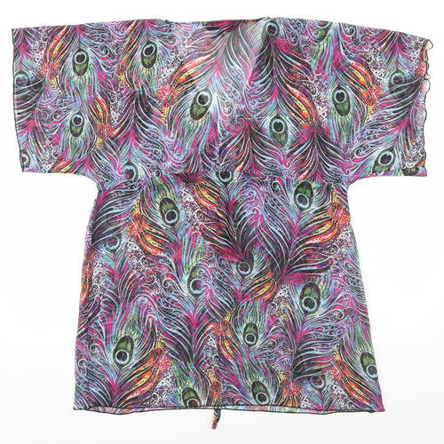 El Verano Womens Multicoloured Floral  Basic Blouse Size S