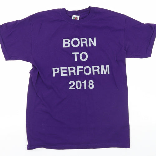 Fruit of the Loom Mens Blue    T-Shirt Size S  - Born to Perform 2018