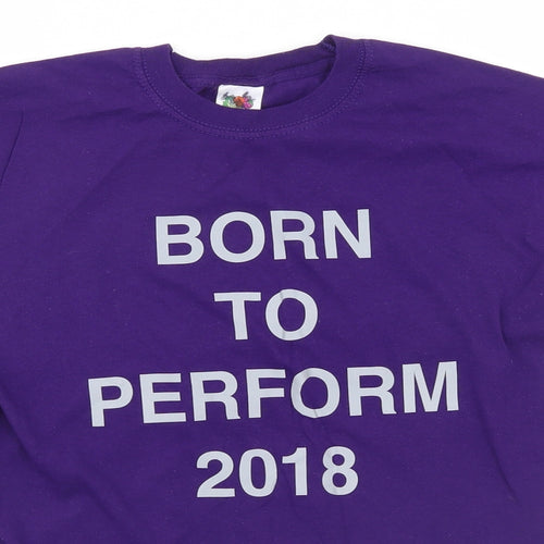 Fruit of the Loom Mens Blue    T-Shirt Size S  - Born to Perform 2018