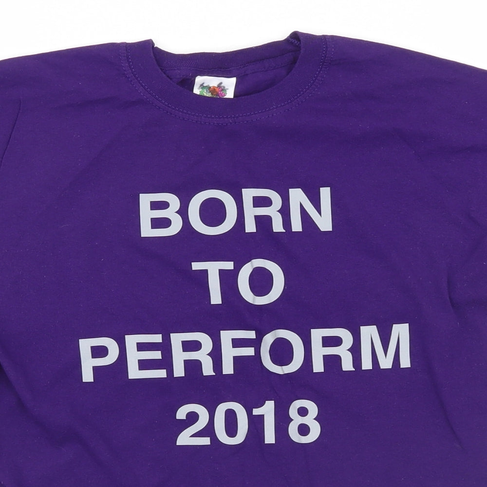 Fruit of the Loom Mens Blue    T-Shirt Size S  - Born to Perform 2018