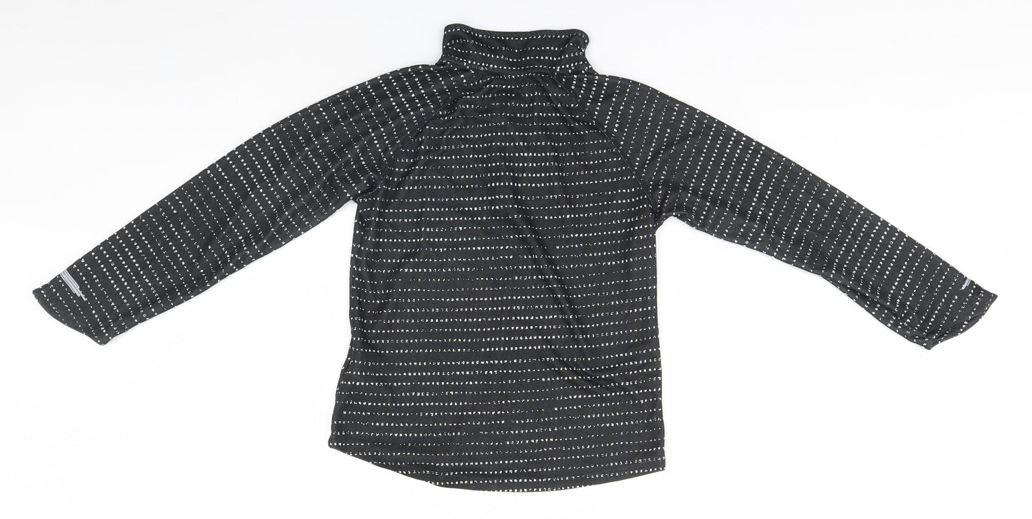 Nike Girls Black   Henley Jumper Size 11 Years