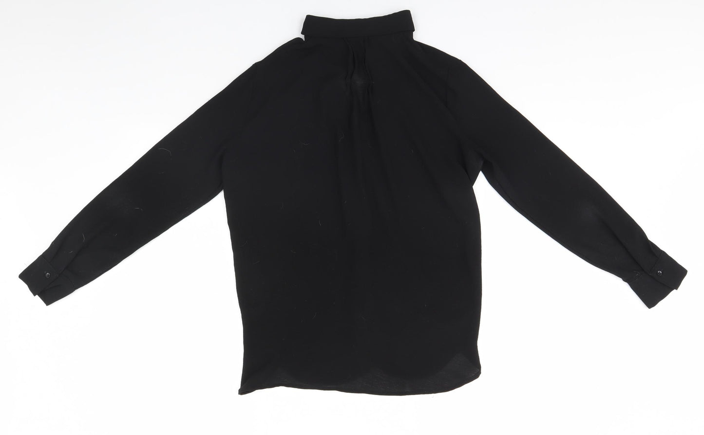 Mango Womens Black   Basic Button-Up Size M
