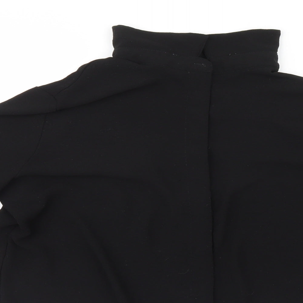 Mango Womens Black   Basic Button-Up Size M