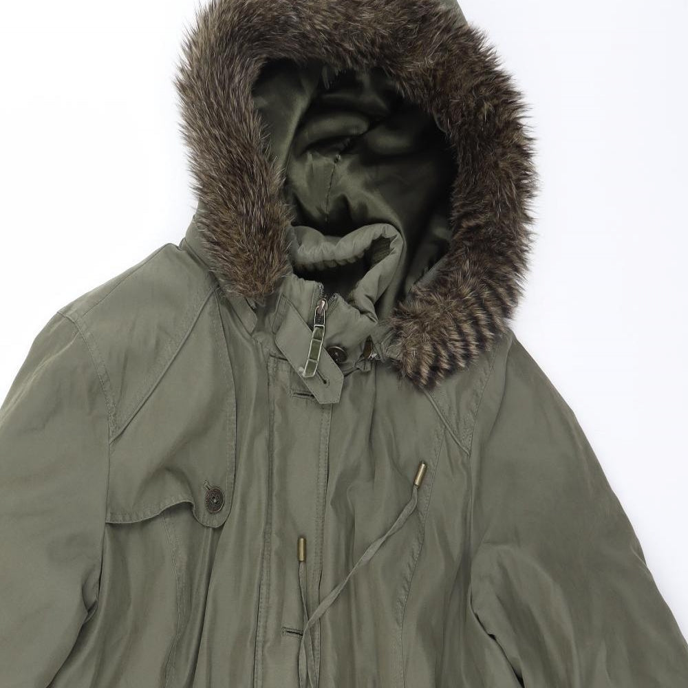 Per Una Womens Brown   Parka Coat Size XL