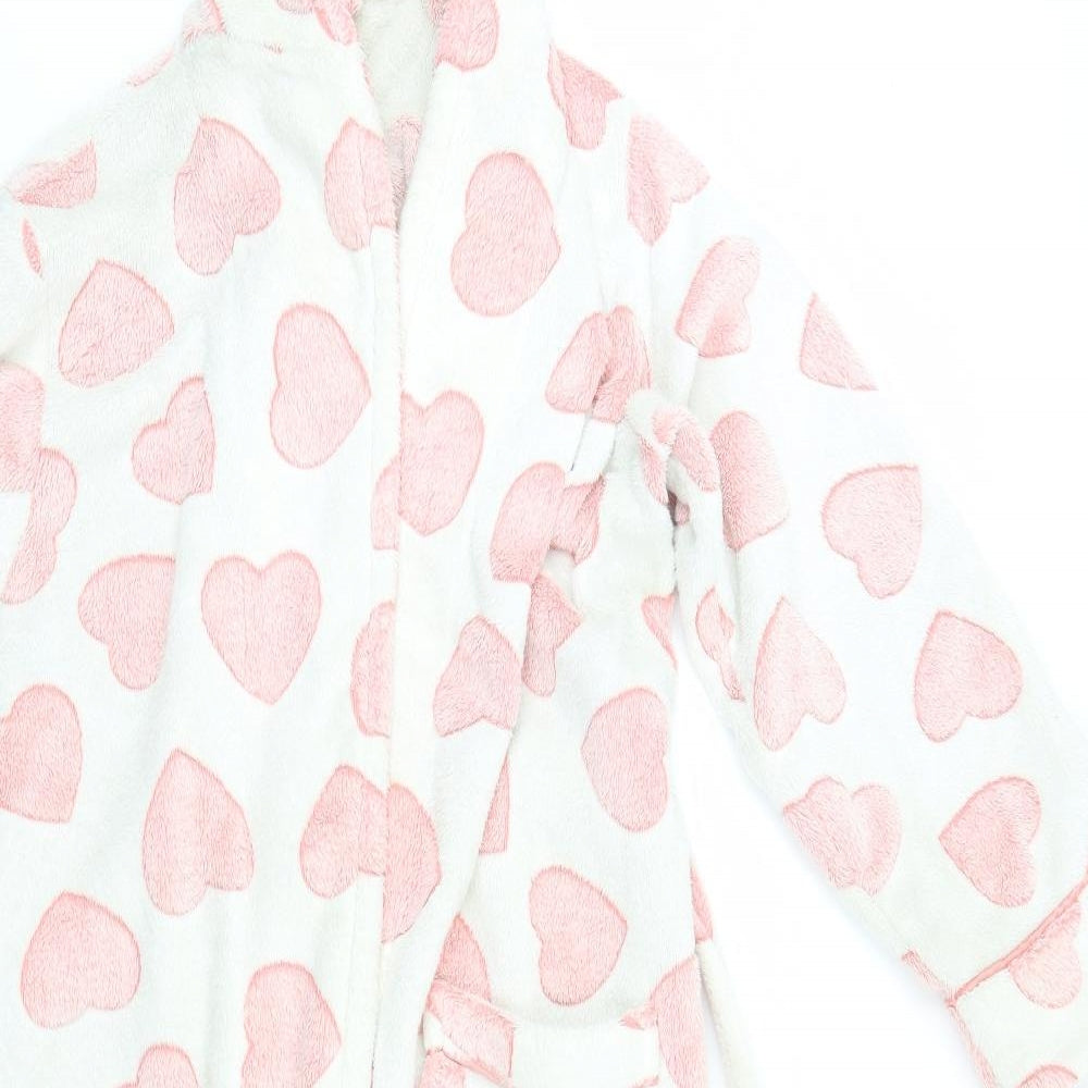 Primark Womens Ivory Geometric   Gown Size 6  - Hearts