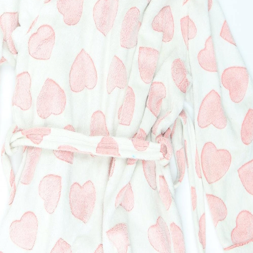 Primark Womens Ivory Geometric   Gown Size 6  - Hearts
