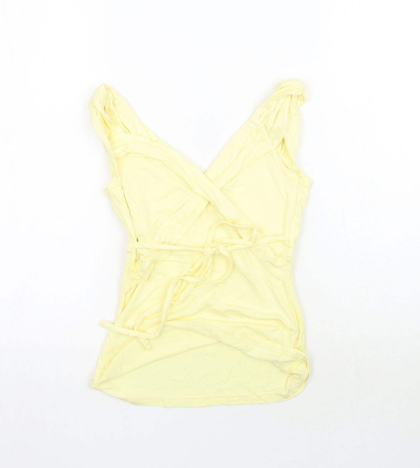 Jane Norman Womens Yellow   Basic Blouse Size 10