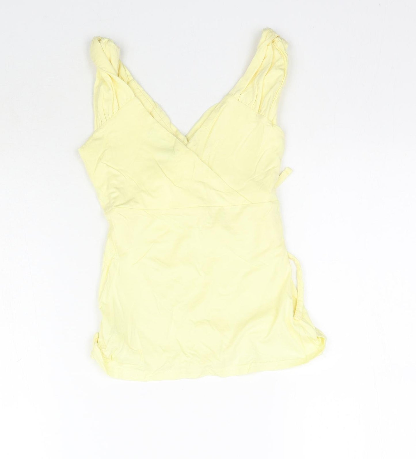 Jane Norman Womens Yellow   Basic Blouse Size 10