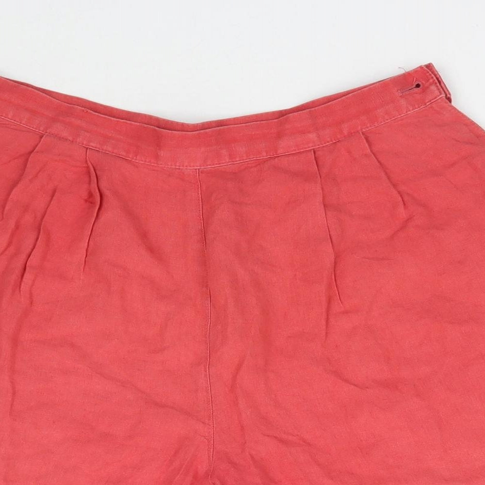Marks and Spencer Womens Red   Chino Shorts Size 12