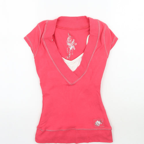 Jane Norman Womens Pink   Basic T-Shirt Size 12