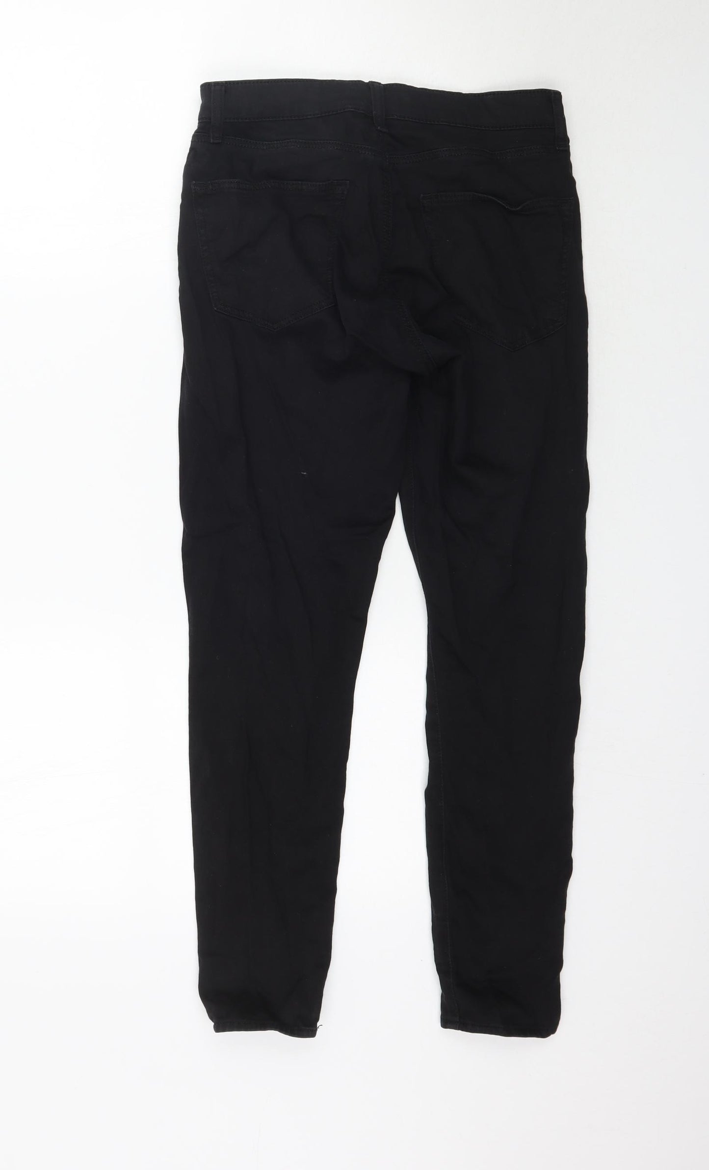 Topshop Womens Black  Denim Skinny Jeans Size 28 in L27 in