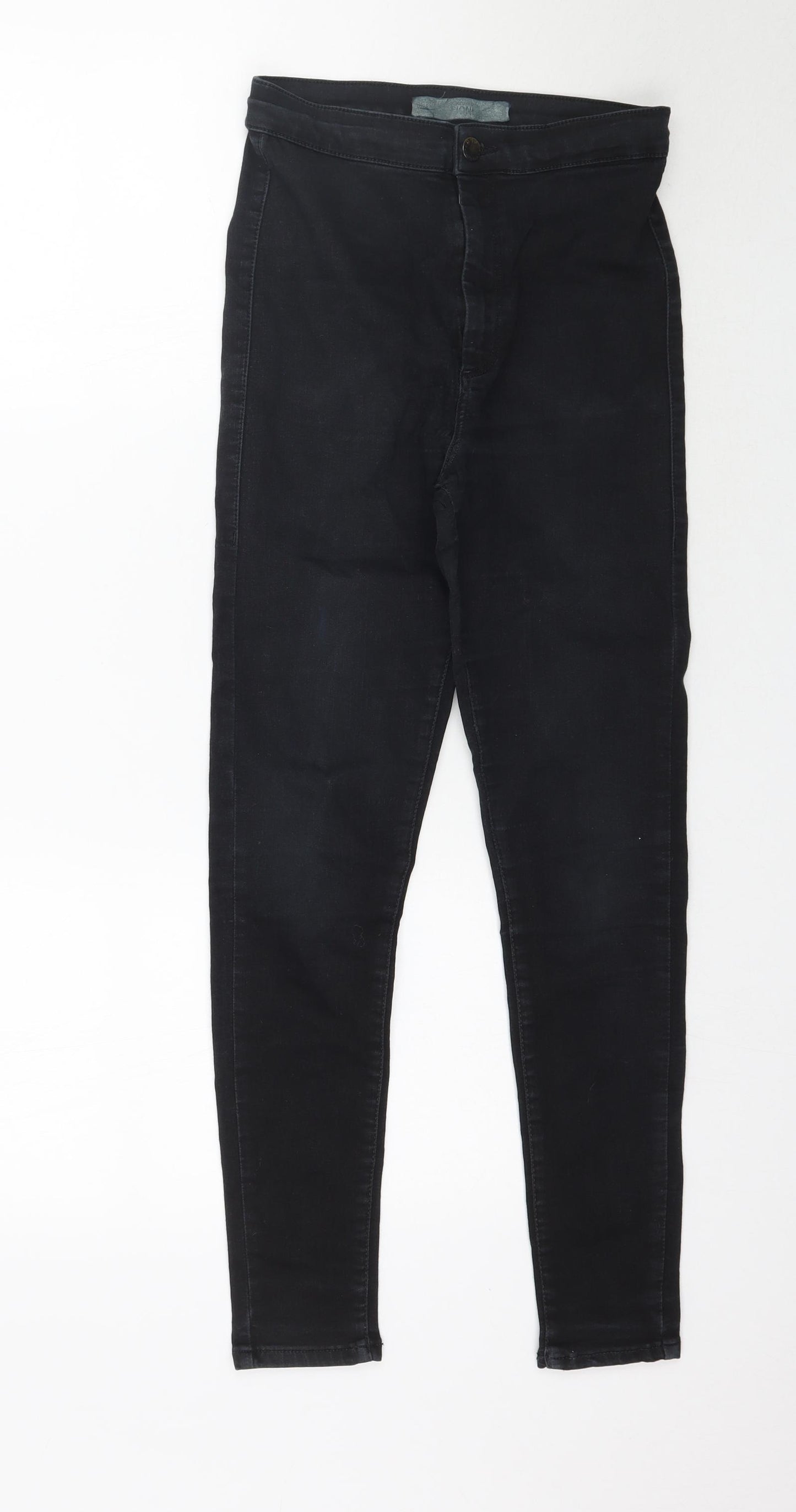 Topshop Womens Black  Denim Skinny Jeans Size 28 in L27 in