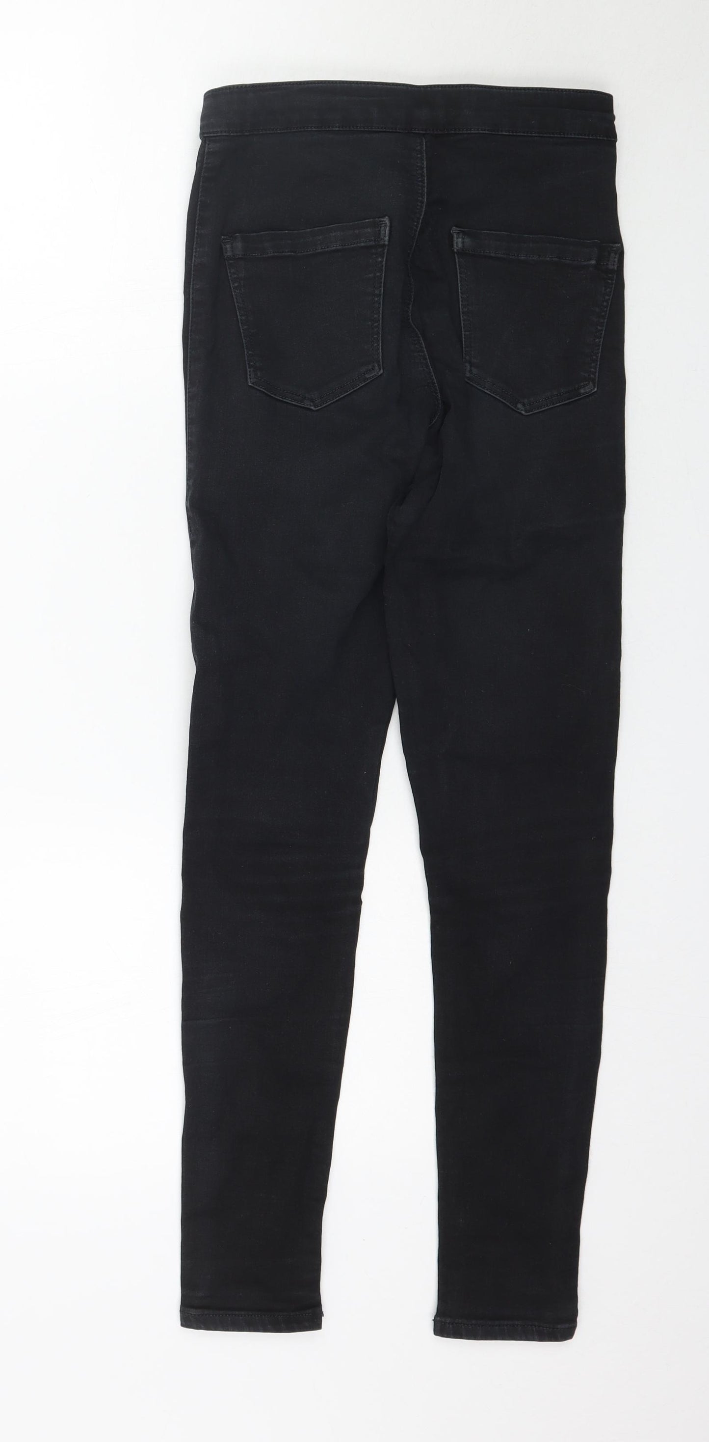 Topshop Womens Black  Denim Skinny Jeans Size 28 in L27 in