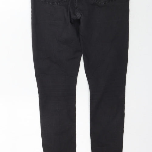 Topshop Womens Black  Denim Skinny Jeans Size 28 in L30 in