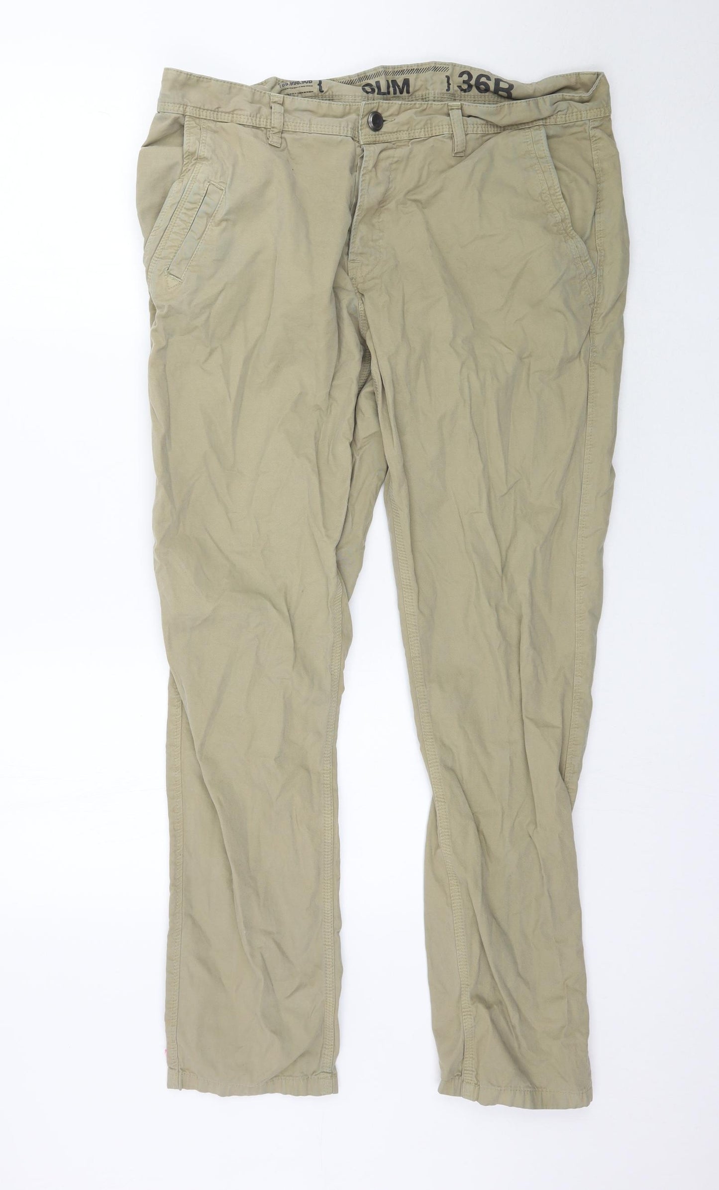 NEXT Mens Beige   Chino Trousers Size 36 L32 in