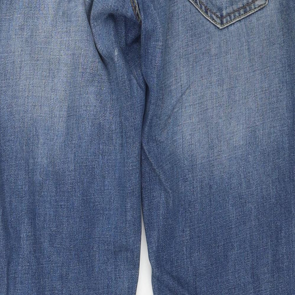 F&F Mens Blue  Denim Straight Jeans Size 32 in L34 in
