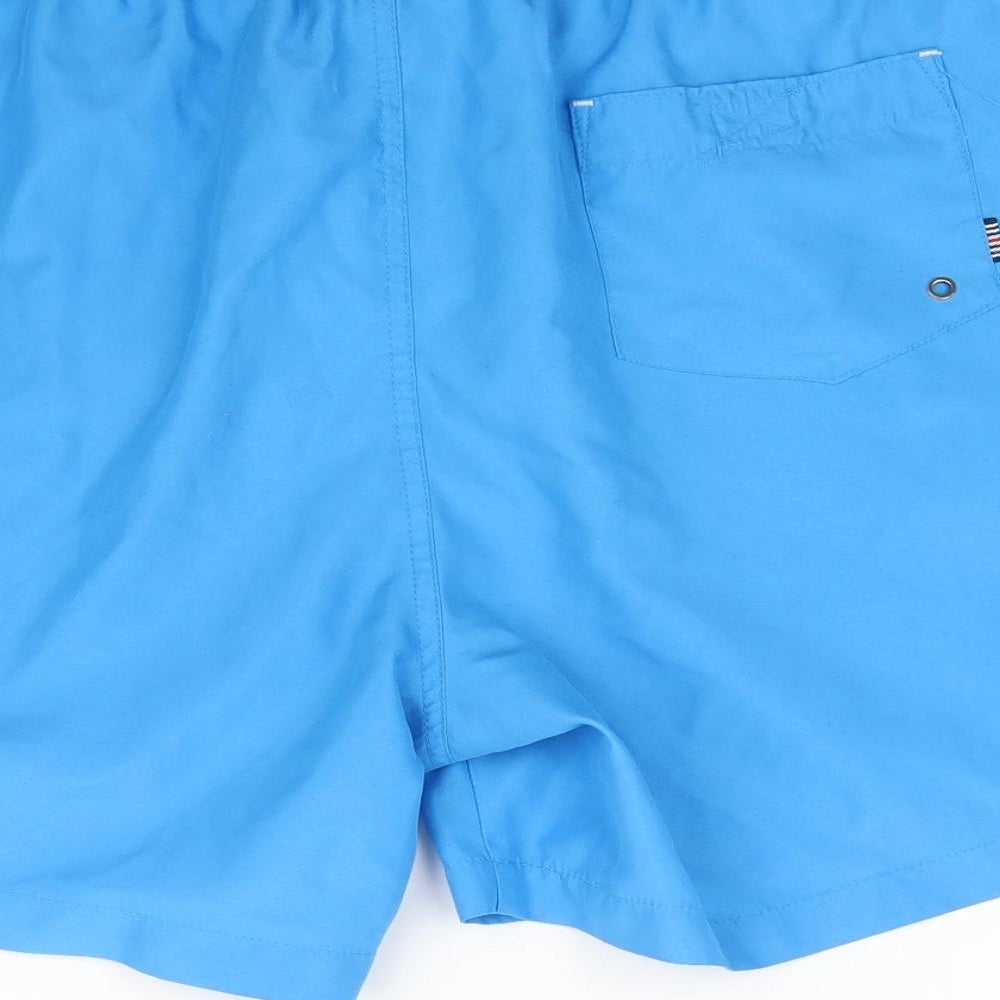 F&F Mens Blue   Sweat Shorts Size L - Swimming Shorts