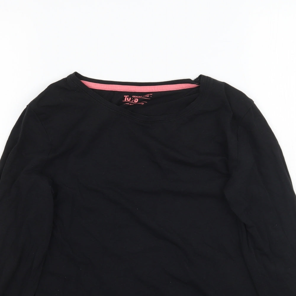 TU Womens Black   Basic T-Shirt Size 10