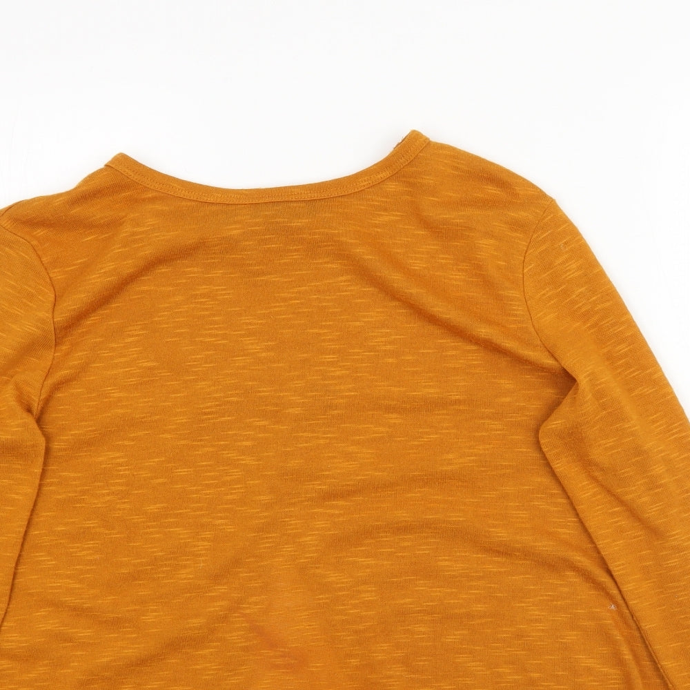 VERO MODA Womens Yellow   Basic T-Shirt Size M  - Mustard Yellow