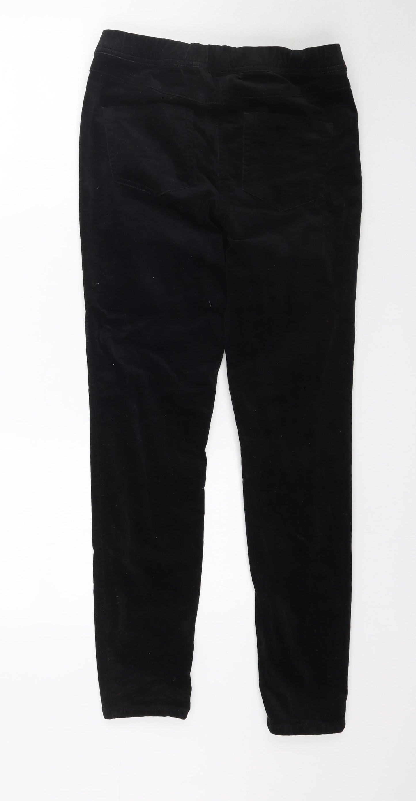 White Stuff Womens Black  Velour Jegging Jeans Size 10 L29 in