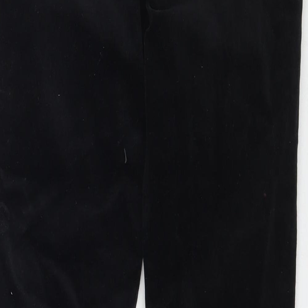 White Stuff Womens Black  Velour Jegging Jeans Size 10 L29 in