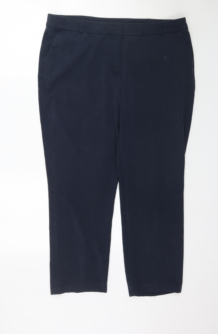 TU Womens Blue Trousers Size 16 L26 in