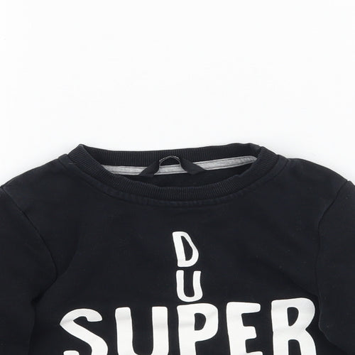 George Boys Black   Pullover Sweatshirt Size 2-3 Years  - Super duper dude